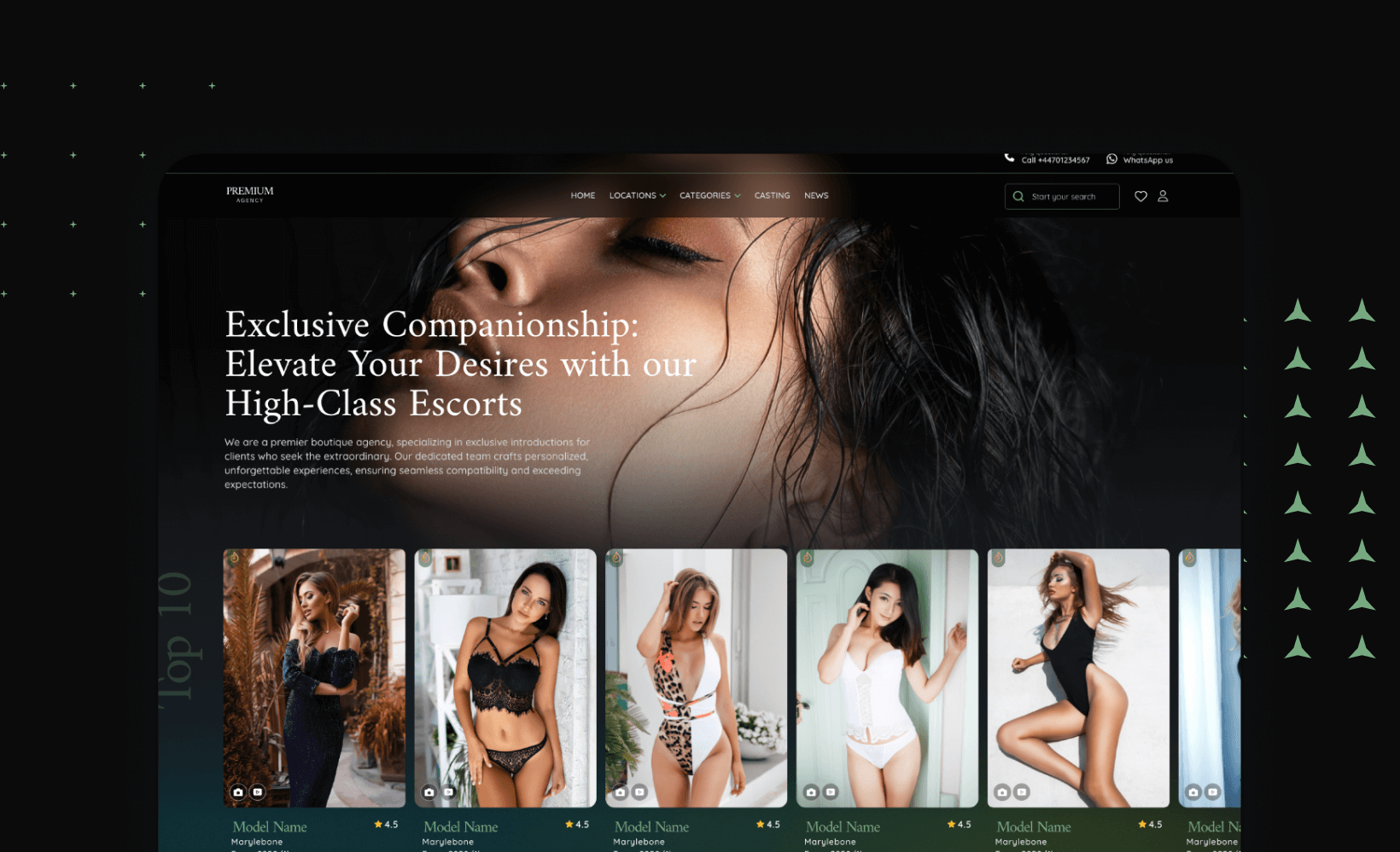 Escort Website Design